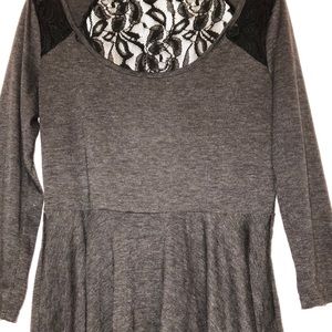 Grey Peplum top